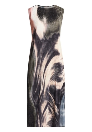 Simkhai Evana watercolour-effect midi dress - Black