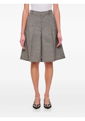 Durazzi Milano pleated high-waist shorts - Grey