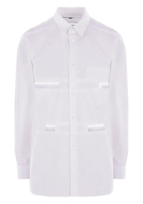 Black Comme Des Garçons Peter Pan ruffle shirt - White