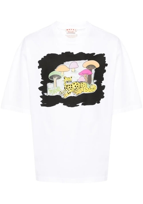 Marni graphic-print cotton T-shirt - White