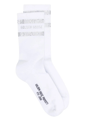 Golden Goose crystal-embellished socks - White
