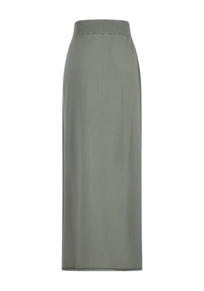 Canessa Selene ribbed knit midi skirt - Green