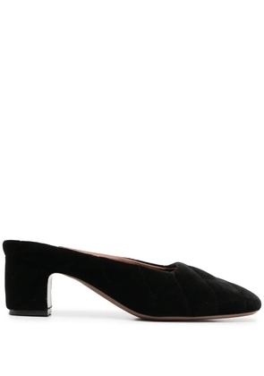 L'Autre Chose square-toe mules - Black