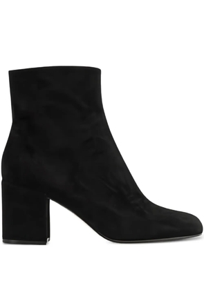 Gianvito Rossi Dillon suede zip boots - Black