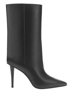 POTAMY leather heeled ankle boots - Black