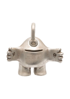 Parts of Four Blamo diamond-encrusted keyring - Silver