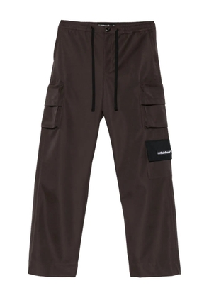 NotRainProof logo-appliqué cargo trousers - Brown