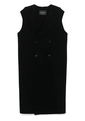 Fabiana Filippi double-breasted virgin wool gilet - Black