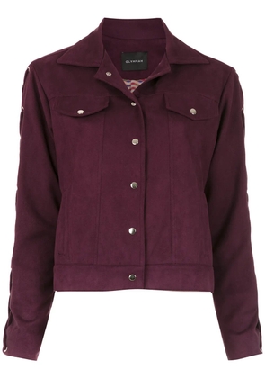 Olympiah Napoles lace-up detail jacket - Red