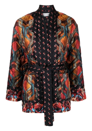 Pierre-Louis Mascia self-tied quilted jacket - Black