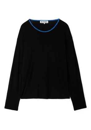 Sunnei long-sleeve sweater - Black