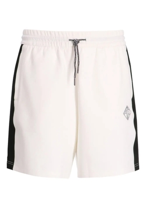 Armani Exchange logo-print shorts - White