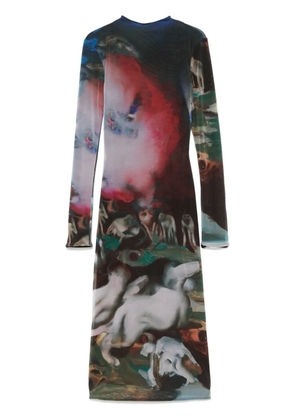 Mugler x Ambera Wellmann Impossession midi dress - Blue