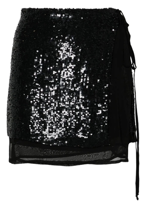 P.A.R.O.S.H. Gabriel sequinned miniskirt - Black