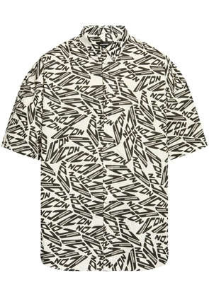 DSQUARED2 all-over logo-print shirt - White