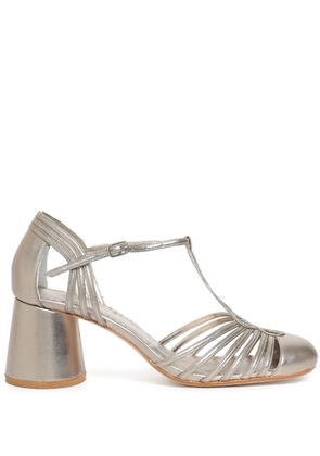 Sarah Chofakian Chamonix 50mm metallic-effect sandals - Gold