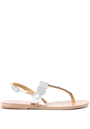 Ancient Greek Sandals Ilios leather sandals - Silver
