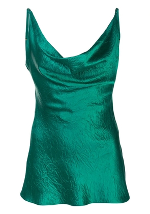 Sies Marjan Amira crinkled-satin cami top - Green