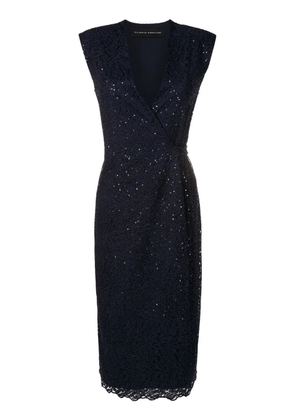 Gloria Coelho sequin-embellished sleeveless midi dress - Blue