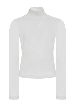 Rosetta Getty turtleneck sheer top - White