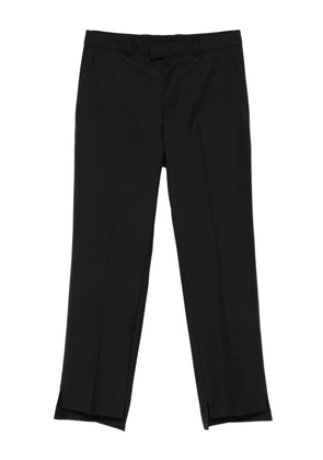 NotRainProof side-slit tailored trousers - Black