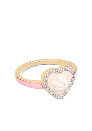 Cameo & Beyond Sparkling Cherub ring - Gold