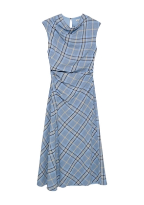 Simkhai Burke plaid-pattern midi dress - Blue