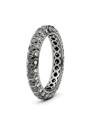 LILY GABRIELLA 18kt white gold Hex Eternity diamond ring - Grey