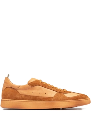 Officine Creative Kadett panelled sneakers - Brown