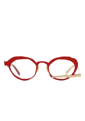 Masahiro Maruyama geometric glasses - Red