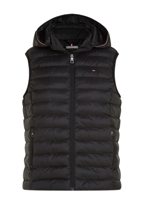 Tommy Hilfiger hooded quilted vest - Black