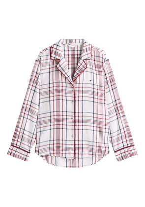 Tommy Hilfiger plaid-pattern pyjama set - White