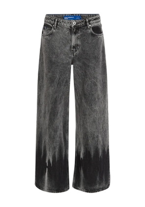 Karl Lagerfeld Jeans low-rise wide-leg jeans - Grey