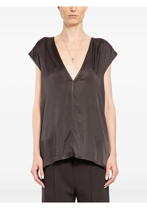 Rick Owens dylan v-neck blouse - Grey