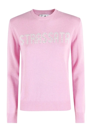 MC2 Saint Barth New Queen rhinestone-appliqué sweater - Pink