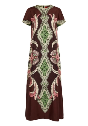 La DoubleJ Swing midi dress - Brown