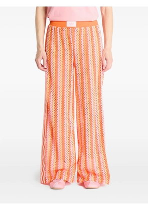 adidas striped firebird track trousers - Orange