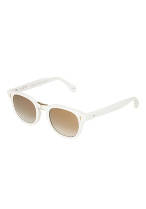 Kador Woody Flag round-frame sunglasses - White