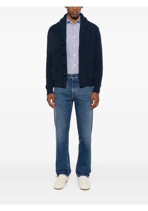 BORRIELLO NAPOLI striped cotton shirt - Blue