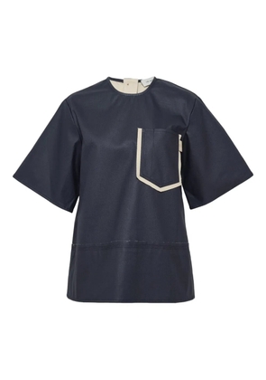 Lee Mathews Henry chest-pocket shirt - Blue