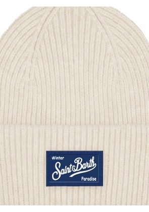 MC2 Saint Barth Berry ribbed beanie - Neutrals