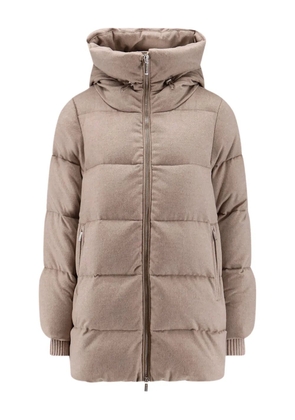 Moorer Carinzia- OZ padded hooded jacket - Neutrals