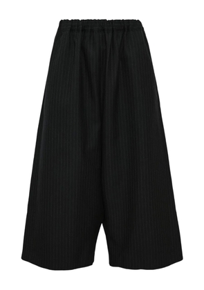 Comme Des Garçons stripe straight trousers - Black