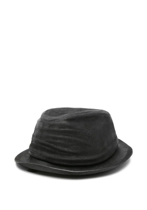 Layer Zero suede leather hat - Black