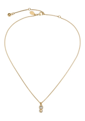 Jimmy Choo cube pearl-pendant necklace - Gold