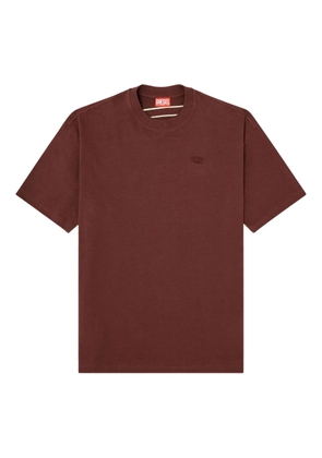 Diesel T-Boggy-Megoval-D embroidered logo T-Shirt - Brown