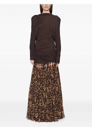 Christopher Esber droplet jersey gown - Brown