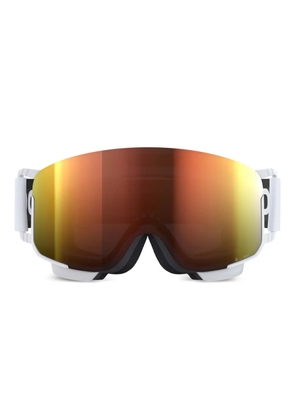 POC shield-frame mirrored goggles - White