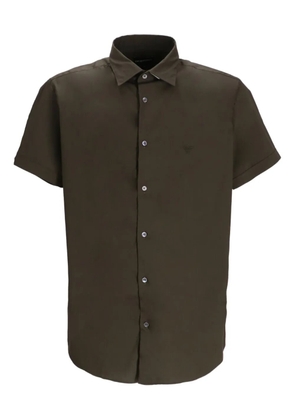 Emporio Armani buttoned short-sleeve shirt - Green