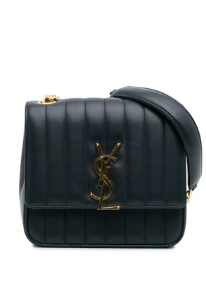 Saint Laurent Pre-Owned 2018 Medium Lambskin Monogram Vicky Chain Bag crossbody bag - Blue